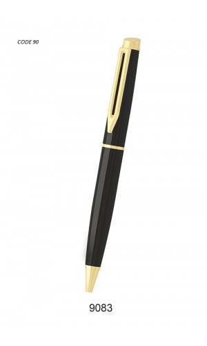 Sp Metal ball pen with colour black grip golden *